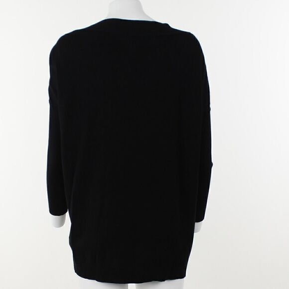 Anne Klein Anne Black Women's Long Sleeve High Neck Pullover - Picture 4 of 5